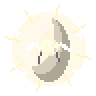 Cracked egg with a glow