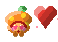 Pet with a heart bubble