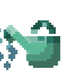 Watering can caring for the pet
